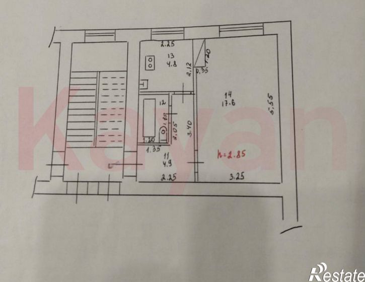 1-комн квартира Красных Партизан ул.