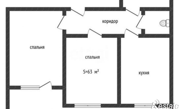 2-комн квартира ул Московская, 133 3,  д. 133 3,  к. 3