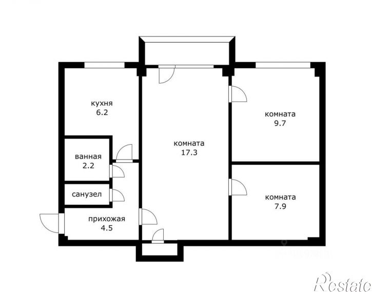 3-комн квартира ул им. Атарбекова, 21,  д. 21