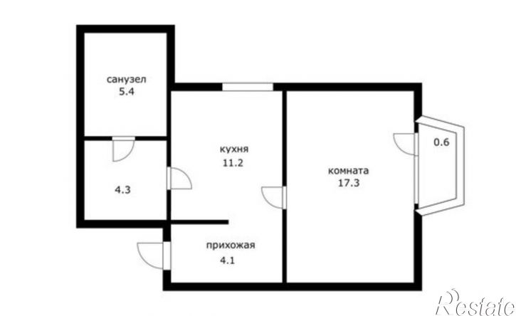 1-комн квартира Центральная улица, 8/1,  д. 8/1