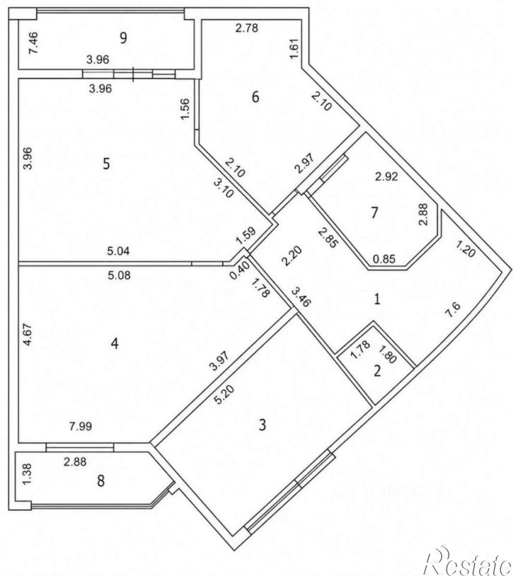 3-комн квартира улица Ветеранов, 83 к1,  д. 83 к1