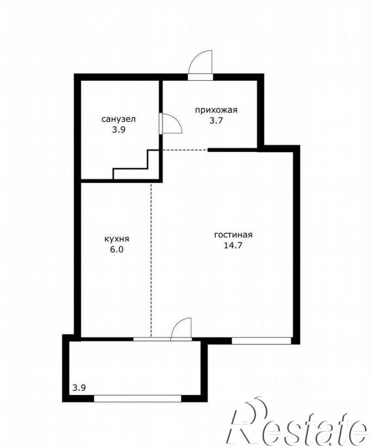 1-комн квартира Питерская улица, 40 к1,  д. 40 к1