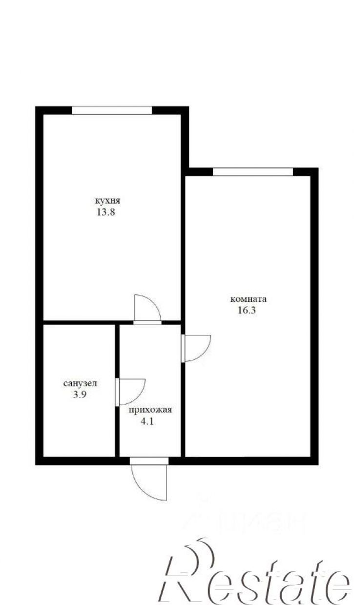 1-комн квартира Ленинский переулок, 15 к1,  д. 15 к1