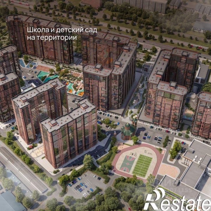 1-комн квартира в новом доме Новороссийская улица, 90/2 к1,  д. 90/2 к1