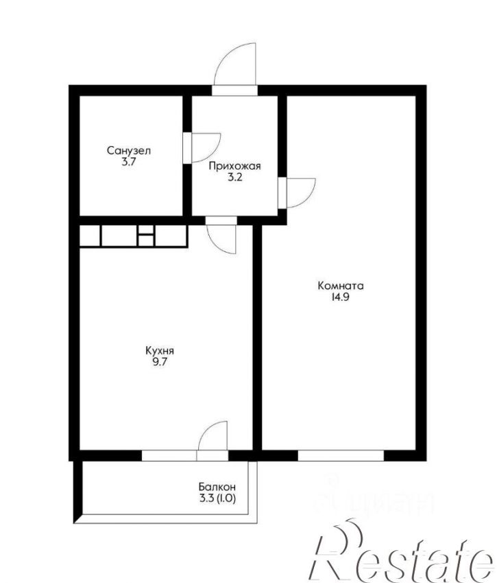 1-комн квартира улица имени Героя Ростовского, 8 к3,  д. 8 к3