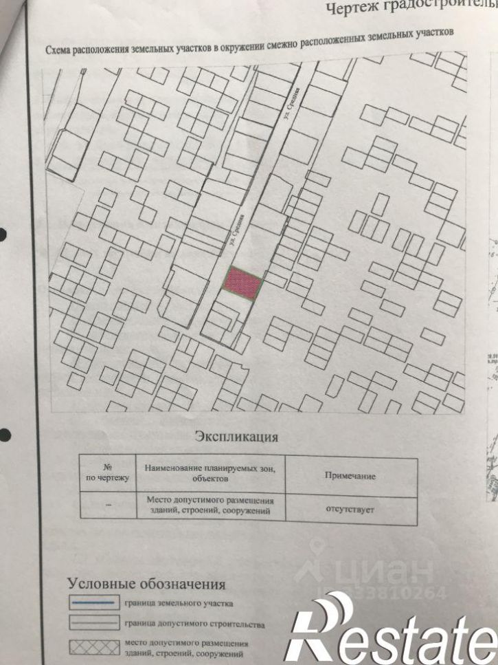 Земельный участок Средняя улица, 123,  д. 123