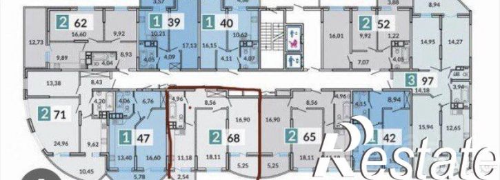 2-комн квартира улица Цезаря Куникова, 24 к3,  д. 24 к3
