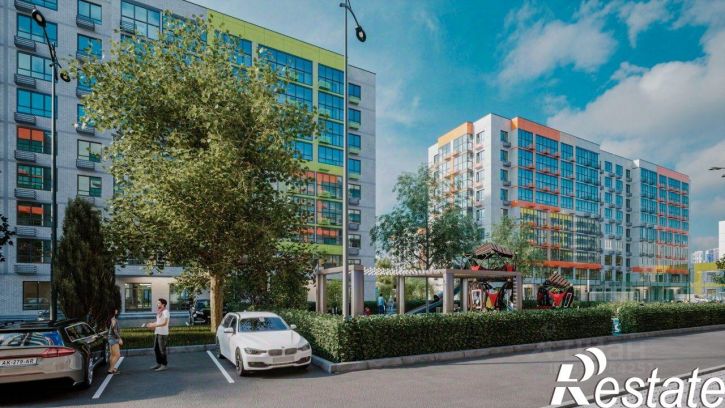 1-комн квартира в новом доме улица имени Генерала Корнилова, 1 к2,  д. 1 к2