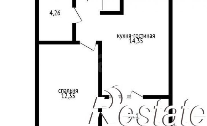 1-комн квартира улица Адмирала Макарова, 1 к5,  д. 1 к5