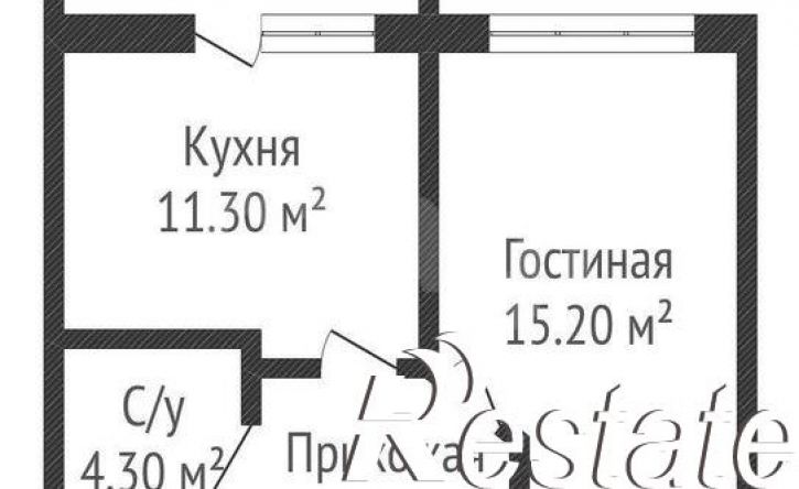 1-комн квартира улица Григория Булгакова, 7 к1,  д. 7 к1