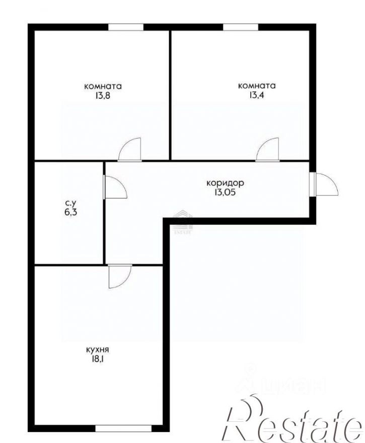 2-комн квартира Гаражная улица, 79/1,  д. 79/1
