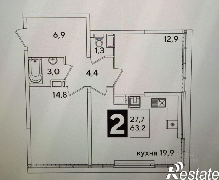 3-комн квартира улица Ивана Беличенко, 88 к3,  д. 88 к3