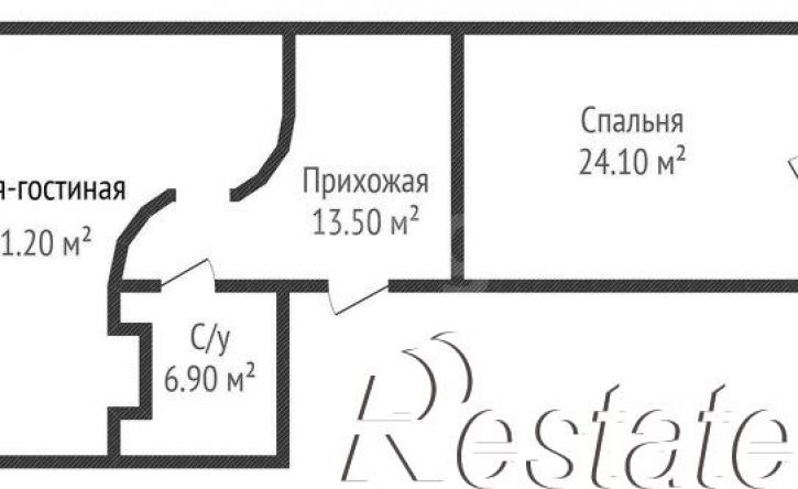 2-комн квартира улица Архитектора Ишунина, 9/1,  д. 9/1