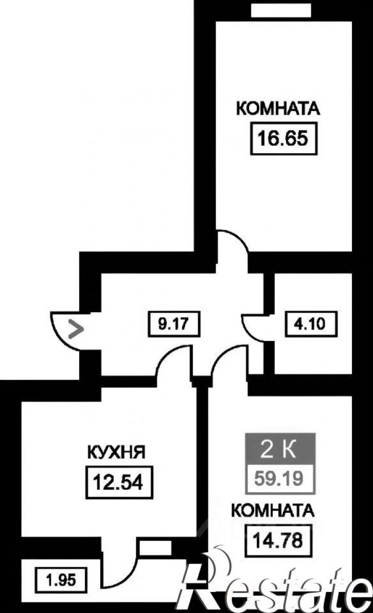 2-комн квартира улица Лётчика Позднякова, 2 к7,  д. 2 к7