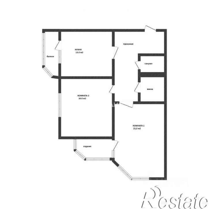 2-комн квартира улица Архитектора Петина, 12,  д. 12