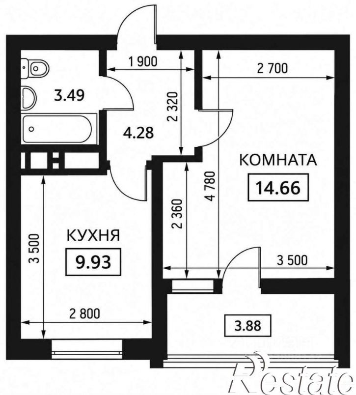 1-комн квартира Воронежская улица, 47Д,  д. 47Д