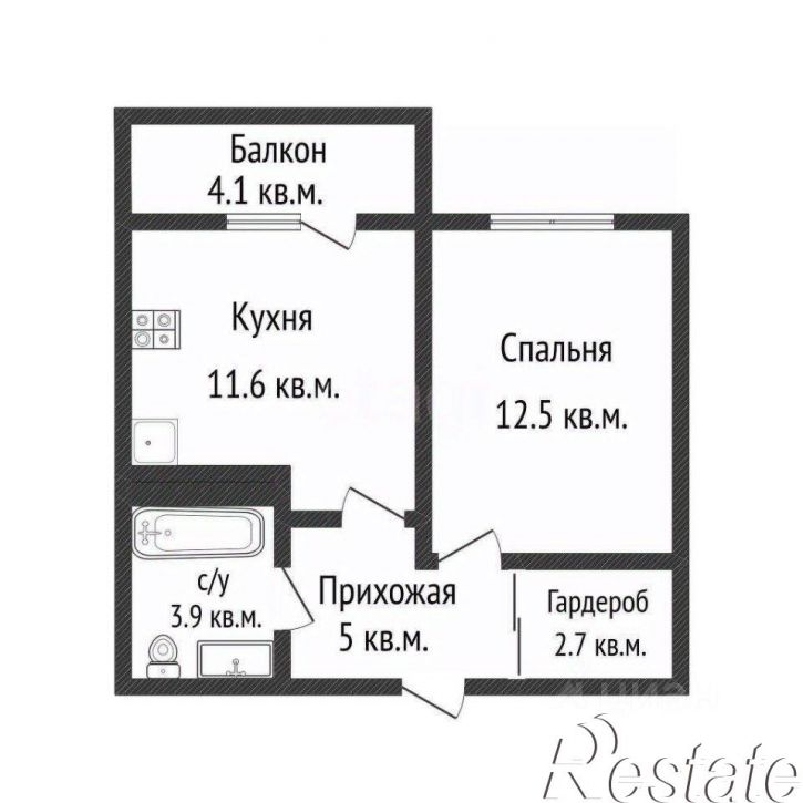 1-комн квартира улица имени Героя Ростовского, 8 к3,  д. 8 к3