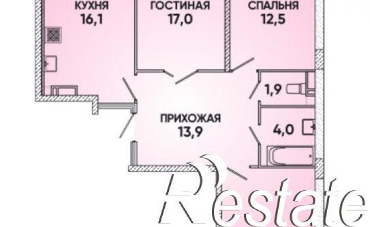 3-комн квартира улица Григория Булгакова, 16,  д. 16