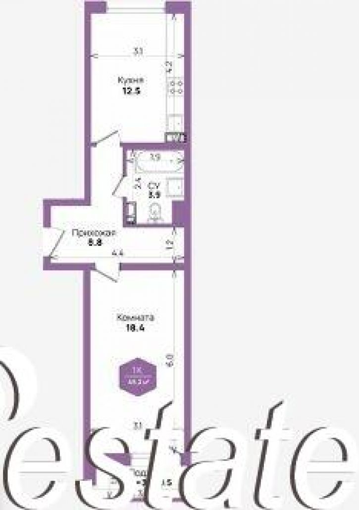 1-комн квартира улица Героев-Разведчиков, 11/4,  д. 11/4