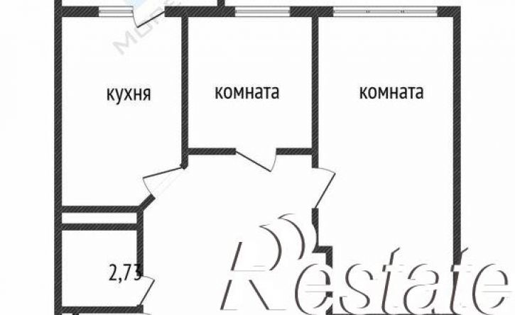 2-комн квартира улица Благоева, 29 с2,  д. 29 с2