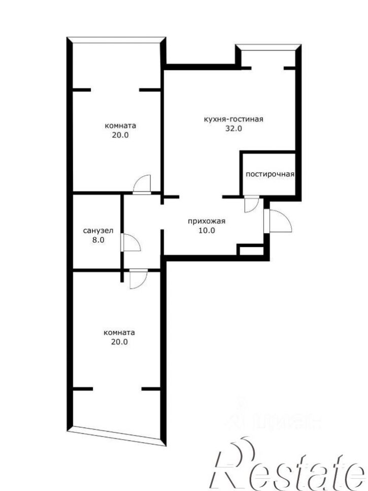 3-комн квартира улица Гоголя, 23,  д. 23