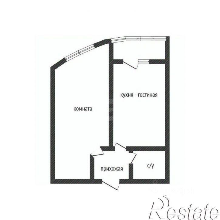 1-комн квартира Российская улица, 79/3 к2,  д. 79/3 к2