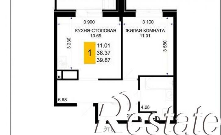 1-комн квартира улица Ветеранов, 85 к4,  д. 85 к4