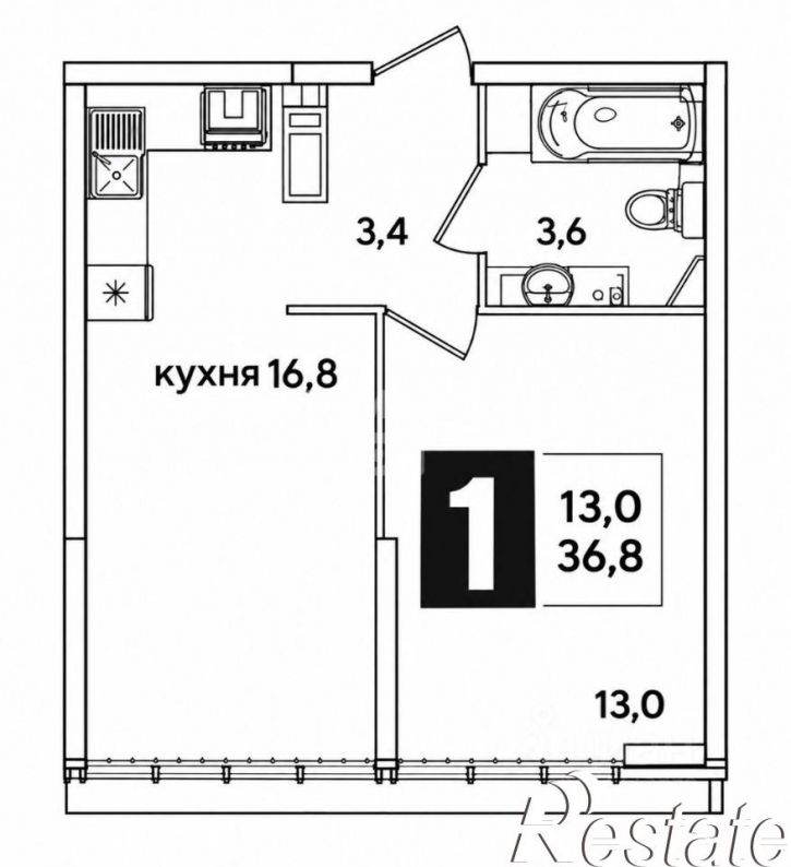 1-комн квартира улица Ивана Беличенко, 88 к3,  д. 88 к3