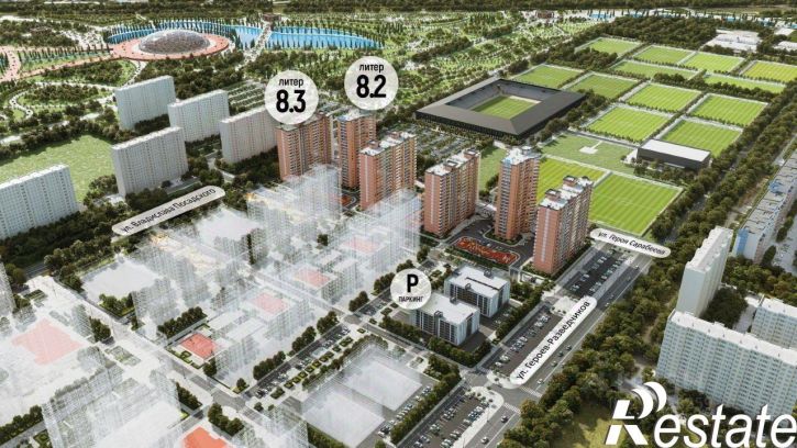 1-комн квартира в новом доме улица Героя Владислава Посадского, 17,  д. 17