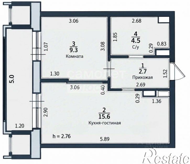 1-комн квартира улица Автолюбителей, 1Г к2,  д. 1Г к2