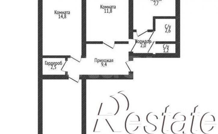 3-комн квартира улица Невкипелого, 19,  д. 19