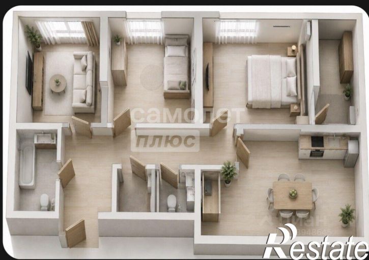 3-комн квартира улица Ивана Беличенко, 88 к1,  д. 88 к1