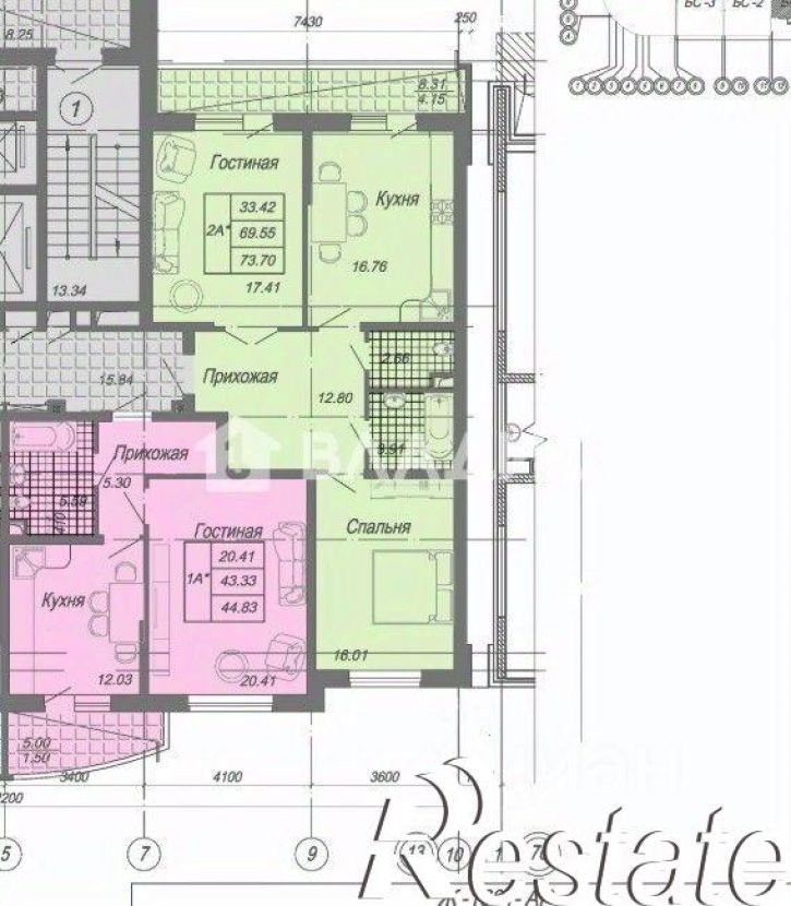 2-комн квартира Дальний проезд, 11 к2,  д. 11 к2