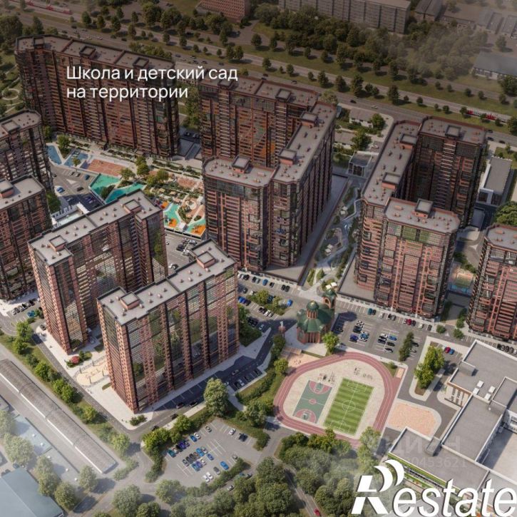 1-комн квартира в новом доме Новороссийская улица, 90/2 к1,  д. 90/2 к1