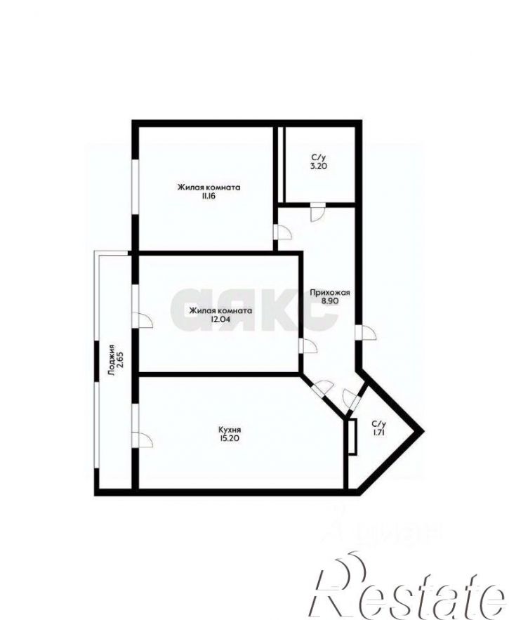 2-комн квартира улица Красных Партизан, 4/15,  д. 4/15