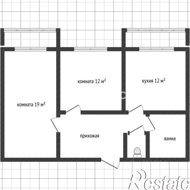 2-комн квартира улица Снесарева, 18/1,  д. 18/1