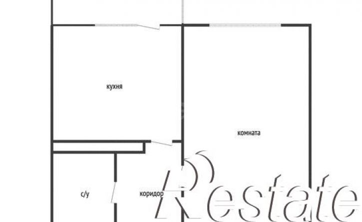 1-комн квартира Краевая улица, 1/2,  д. 1/2