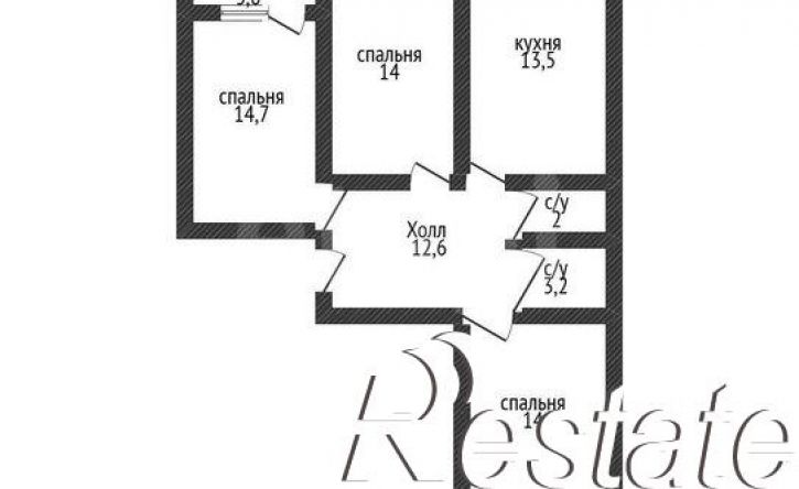 3-комн квартира улица имени Генерала Корнилова, 1 к5,  д. 1 к5