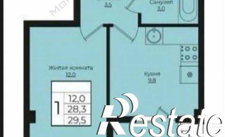 1-комн квартира Античная улица, 12,  д. 12