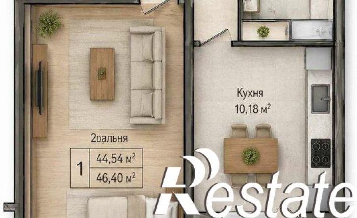 1-комн квартира Кожевенная улица, 22,  д. 22