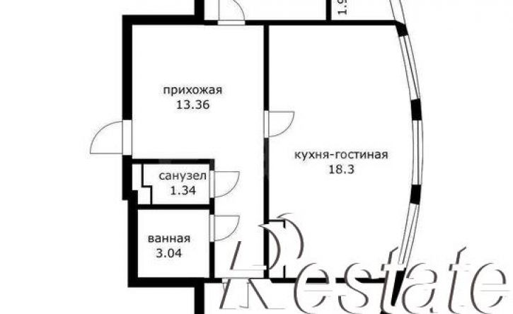 2-комн квартира Ростовское шоссе, 30/7 к3,  д. 30/7 к3