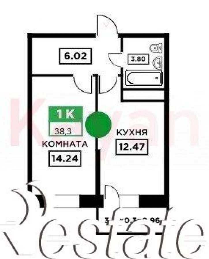 1-комн квартира им. Снесарева ул.