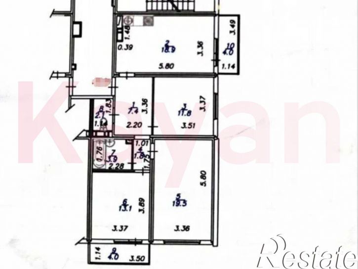 4-комн квартира им. Валерия Гассия ул.