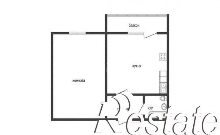 1-комн квартира улица Шаляпина, 31В,  д. 31В