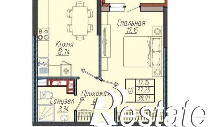 1-комн квартира улица имени Генерала Корнилова, 10 к1,  д. 10 к1