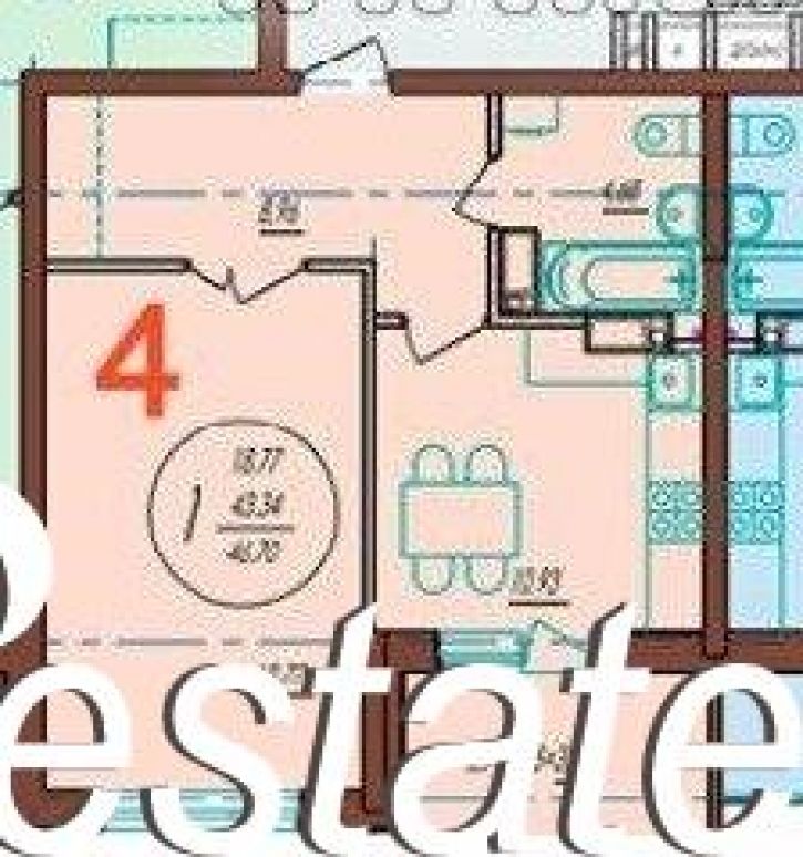 1-комн квартира улица Автолюбителей, 52/5,  д. 52/5