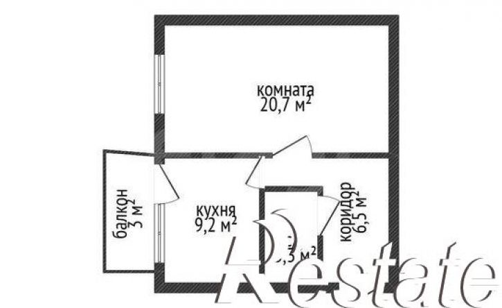 1-комн квартира Гаражный переулок, 2,  д. 2