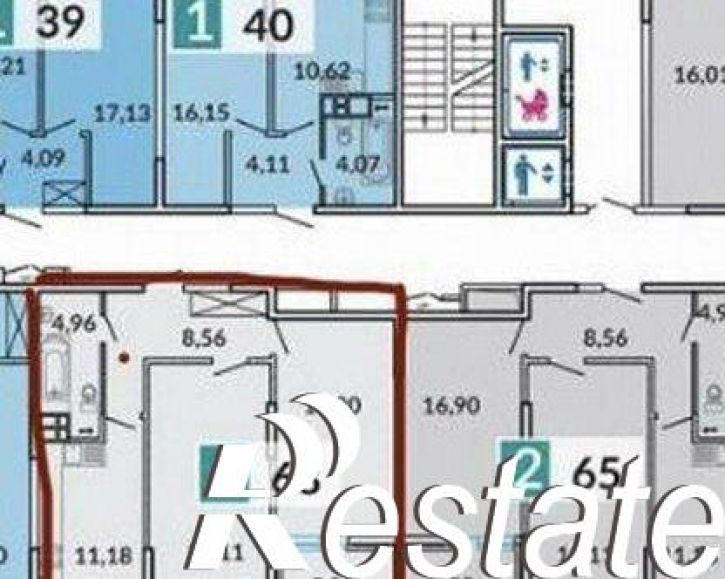 3-комн квартира улица Цезаря Куникова, 24 к3,  д. 24 к3