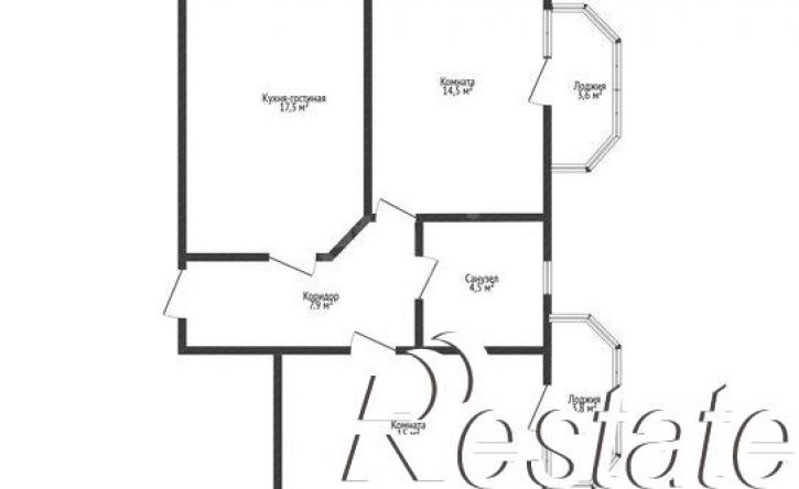2-комн квартира улица Красных Партизан, 1/4 к8,  д. 1/4 к8