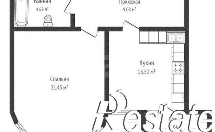 1-комн квартира Гаражная улица, 67,  д. 67